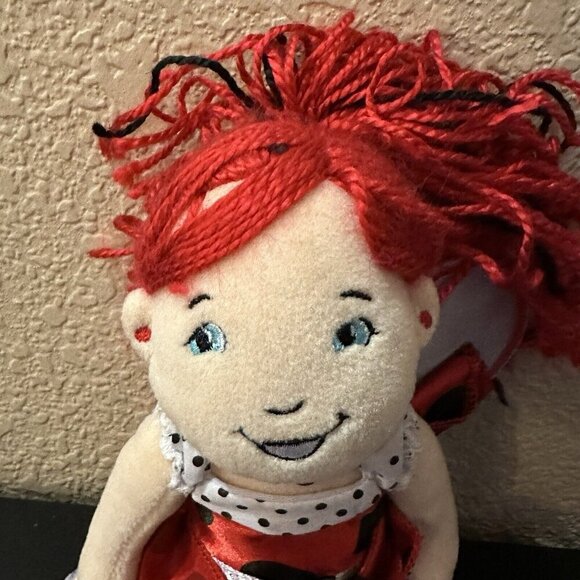 Manhattan Toy 2009 "Lana" Red & Black Lady Bug Dress 12" Plush Doll - Picture 3 of 7